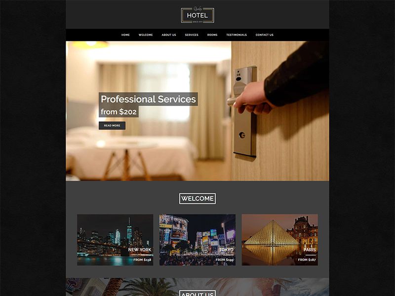 Hotel2 – 酒店旅游模板WordPress主题