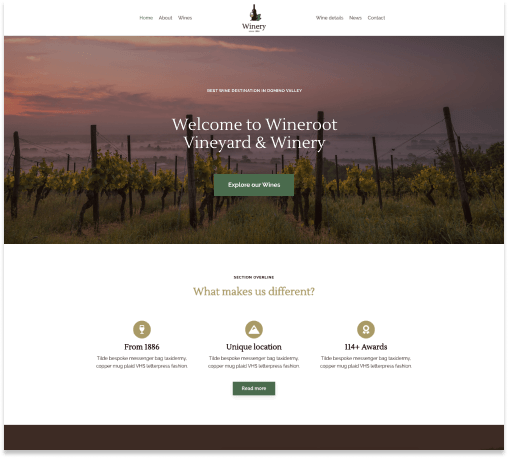 Winery – Wine Shop